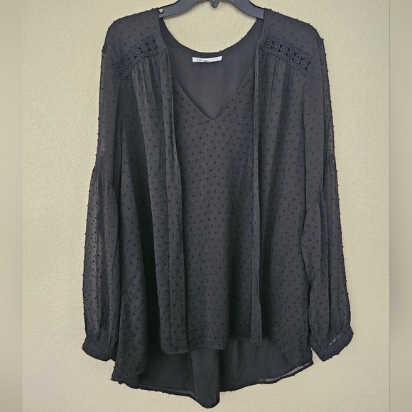 DR2 XL Black Blouse - Picture 1 of 6